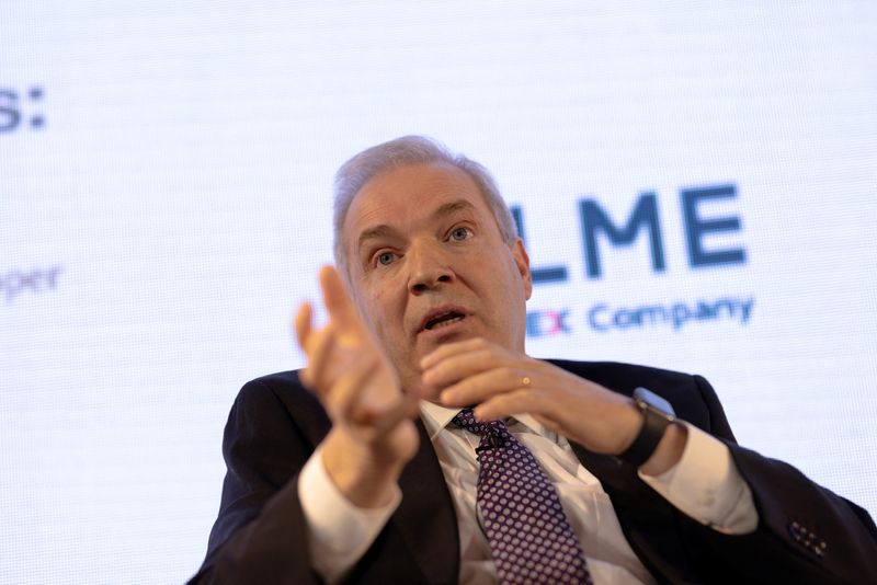 &copy; Reuters. FILE PHOTO:Andre Sougarret, Chief Executive Officer of Codelco, speaks during the World Copper Conference 2023 in Santiago, Chile, April 18, 2023. REUTERS/Pablo Sanhueza/file photo