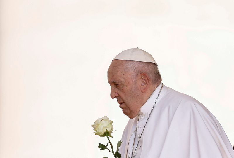 &copy; Reuters. Papa Francisco durante audiência semanal da Praça de São Pedro, no Vaticano
07/06/2023
REUTERS/Yara Nardi