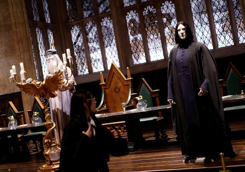 &copy; Reuters. Cenário com o grande salão da escola de mágica de Hogwarts no Warner Bros Studio Tour Tokyo
14/06/2023 REUTERS/Issei Kato