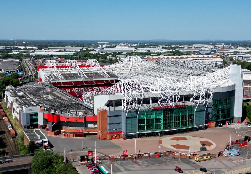 &copy; Reuters. Vista do estádio Old Trafford em Manchester
14/06/2023 Action Images via Reuters/Jason Cairnduff