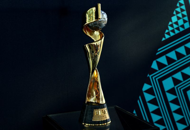 &copy; Reuters. Troféu da Copa do Mundo Feminina
14/04/2023
REUTERS/Mike Segar