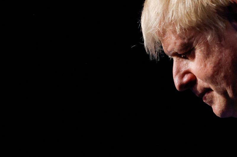 &copy; Reuters. Premiê britânico Boris Johnson durante coletiva de imprensa em conferência da Otan, em Madri, Espanha
30/06/2022
REUTERS/Yves Herman