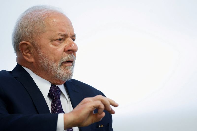 &copy; Reuters. Brazil's President Luiz Inacio Lula da Silva attends a meeting with President-elect of Paraguay, Santiago Pena at the Planalto Palace in Brasilia, Brazil May 16, 2023. REUTERS/Adriano Machado