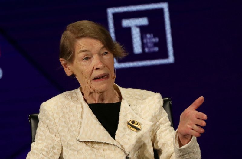 &copy; Reuters. Atriz e política Glenda Jackson discursa durante evento em Nova York, EUA
12/04/2019
REUTERS/Brendan McDermid