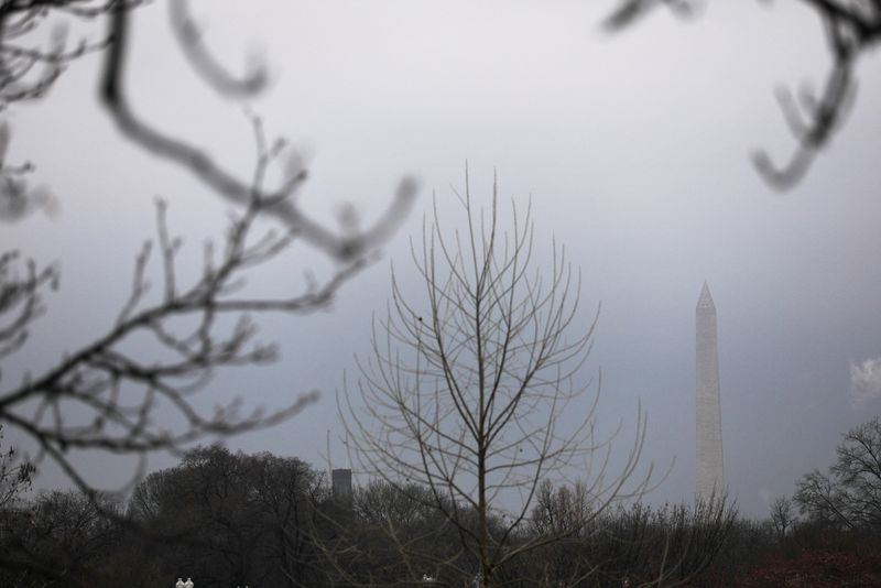 © Reuters. FILE PHOTO: The Washington Monument is seen in Washington, U.S., March 17, 2022. REUTERS/Emily Elconin/File photo