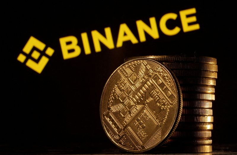 &copy; Reuters. FILE PHOTO: FILE PHOTO: Binance logo is seen in this illustration taken March 31, 2023. REUTERS/Dado Ruvic/File Photo