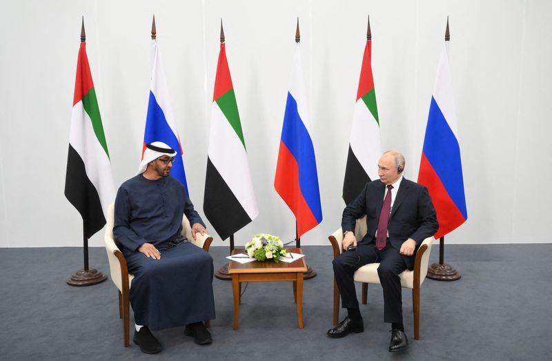 Putin thanks UAE leader for Ukraine help, hails growing economic ties