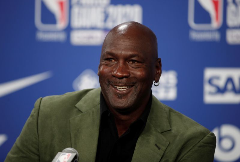 &copy; Reuters. Michael Jordan durante entrevista coletiva
24/01/2020
REUTERS/Benoit Tessier