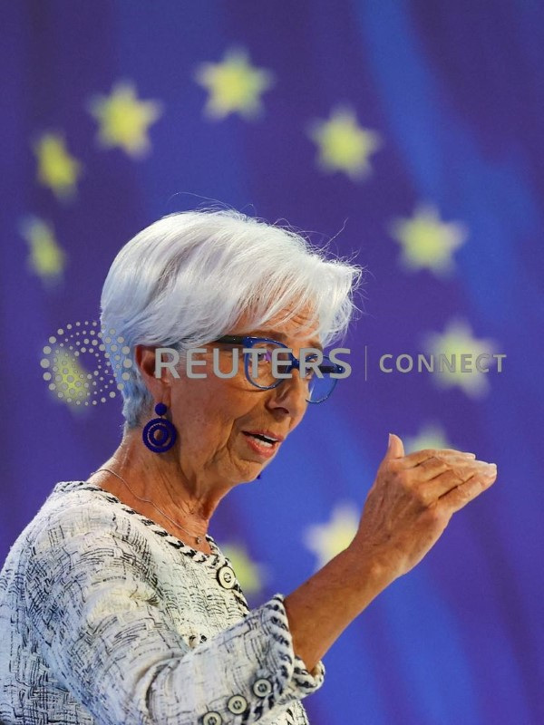 &copy; Reuters. Presidente do BCE, Christine Lagarde
15/06/2023. REUTERS/Kai Pfaffenbach/File Photo