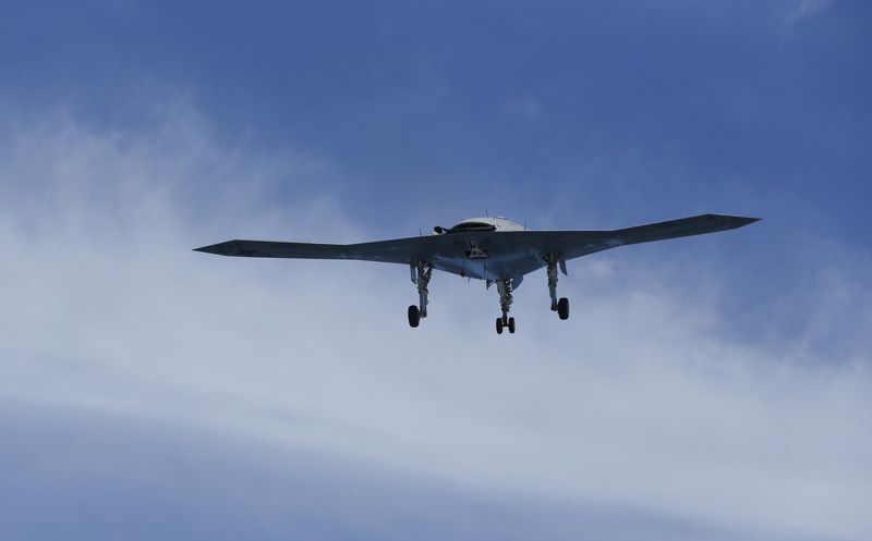 &copy; Reuters. Un drone militaire au large de la Virginie, aux États-Unis. /Photo prise le 14 mai 2013/REUTERS/ Jason Reed
