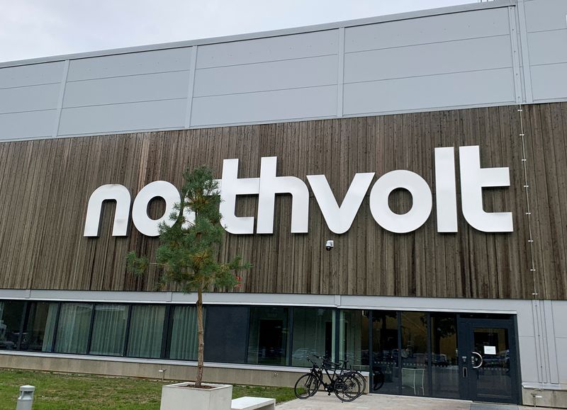 &copy; Reuters. FILE PHOTO: General view outside the Northvolt facility in Vasteras, Sweden, September 29, 2021. Picture taken September 29, 2021. REUTERS/Helena Soderpalm/File Photo