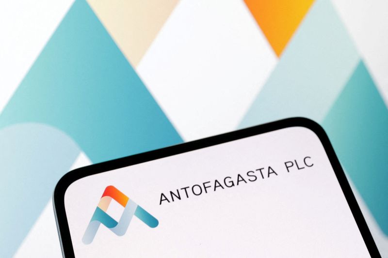 &copy; Reuters. Antofagasta Plc logo is seen displayed in this illustration taken April 10, 2023. REUTERS/Dado Ruvic/Illustration