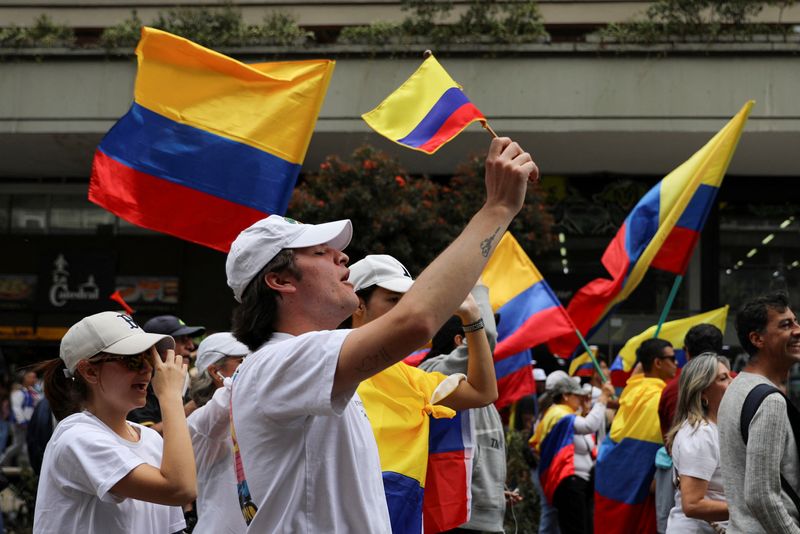 Thousands march in Colombia against Petro's reforms