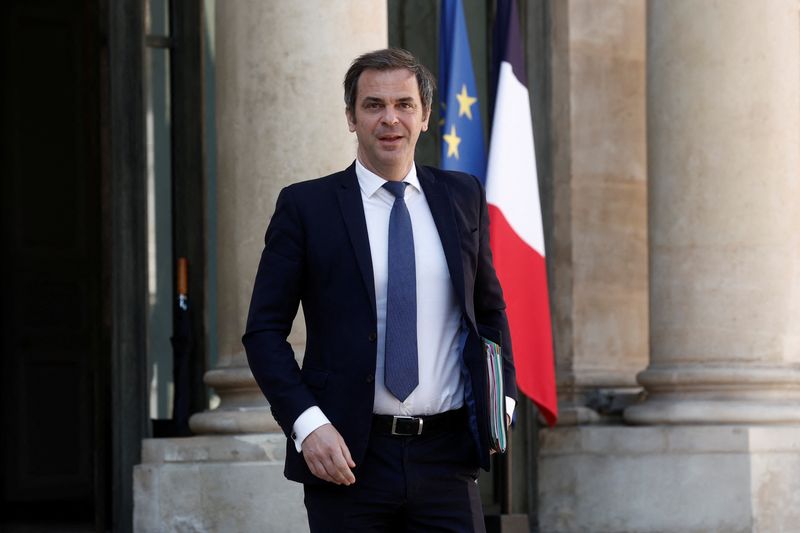 &copy; Reuters. Le porte-parole du gouvernement français Olivier Veran, à l'Elysée. /Photo prise le 19 avril 2023/REUTERS/Benoit Tessier