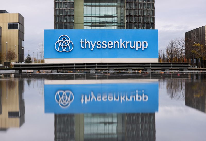&copy; Reuters. A general view of the ThyssenKrupp headquarters in Essen, Germany, November 17, 2022. REUTERS/Thilo Schmuelgen