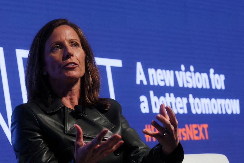 &copy; Reuters. FILE PHOTO: President and CEO of Nasdaq, Adena Friedman attends the Reuters NEXT Newsmaker event in New York City, U.S., November 30, 2022. REUTERS/Brendan McDermid/File Photo