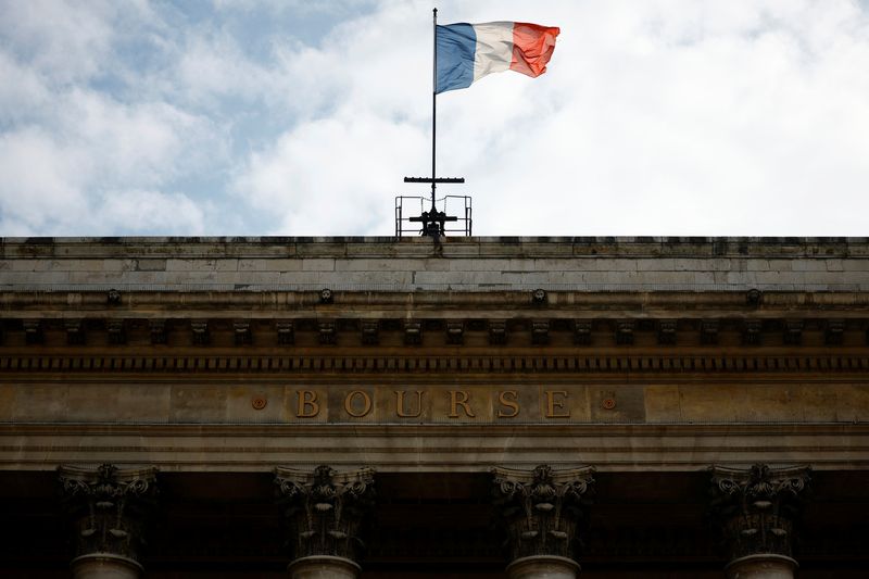 &copy; Reuters. Vue du Palais Brongniart, ancienne Bourse de Paris. /Photo prise le 24 février 2023/REUTERS/Sarah Meyssonnier