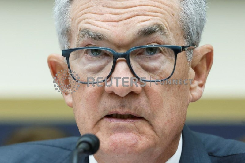 &copy; Reuters. Chair do Federal Reserve, Jerome Powell
21/06/2023. REUTERS/Jonathan Ernst