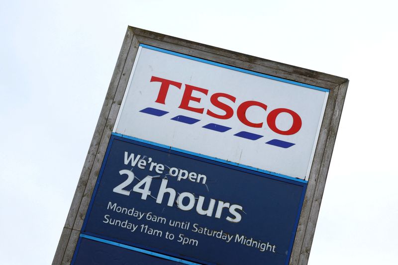 &copy; Reuters. FILE PHOTO: A general view of Tesco, in Oldham, Britain, April 13, 2023. REUTERS/Molly Darlington/File Photo