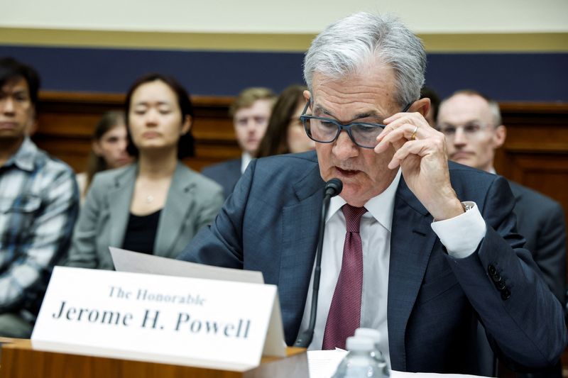 &copy; Reuters. Foto del miércoles del presidente de la Fed, Jerome Powell, testificando ante el Congreso de EEUU 
Jun 21, 2023. REUTERS/Jonathan Ernst