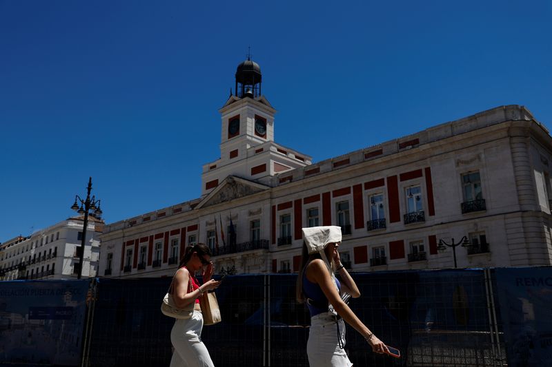 &copy; Reuters. La place Puerta del Sol à Madrid, en Espagne. /Photo prise le 10 juin 2022/REUTERS/Susana Vera