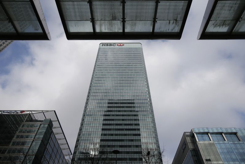 © Reuters. The HSBC headquarters is seen in the Canary Wharf financial district in east London February 15, 2015. REUTERS/Peter Nicholls/FILE PHOTO