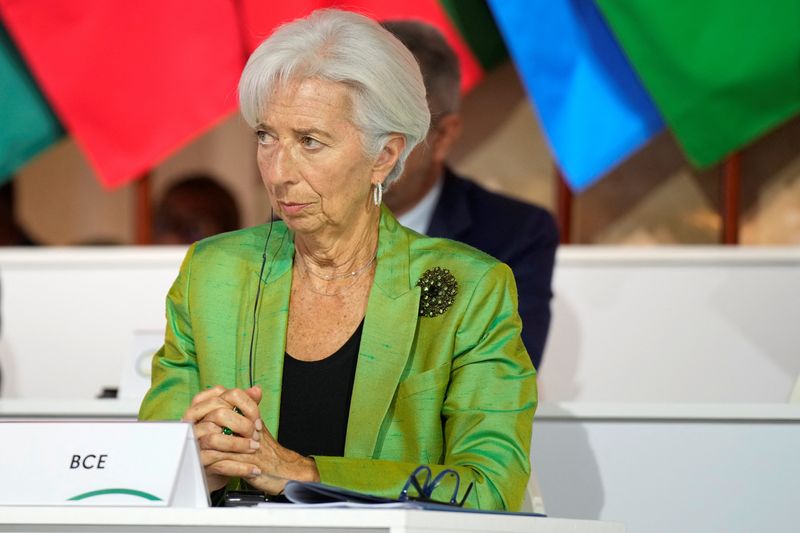 &copy; Reuters. FILE PHOTO: President of European Central Bank Christine Lagarde listens during the closing session of the New Global Financial Pact Summit, Friday, June 23, 2023 in Paris, France. Lewis Joly/Pool via REUTERS