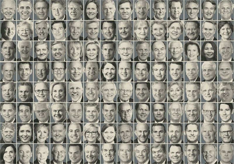 &copy; Reuters. A combination illustration image shows U.S. lawmakers. In an examination of the genealogies of America's political elite, Reuters found that at least 100 of 536 members of the last sitting Congress are direct descendants of ancestors who enslaved Black pe