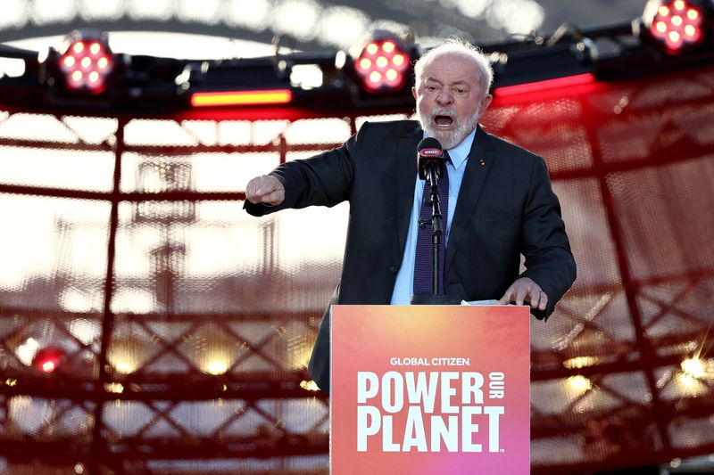 &copy; Reuters. Presidente Luiz Inácio Lula da Silva durante discurso em Paris
22/06/2023
REUTERS/Stephanie Lecocq