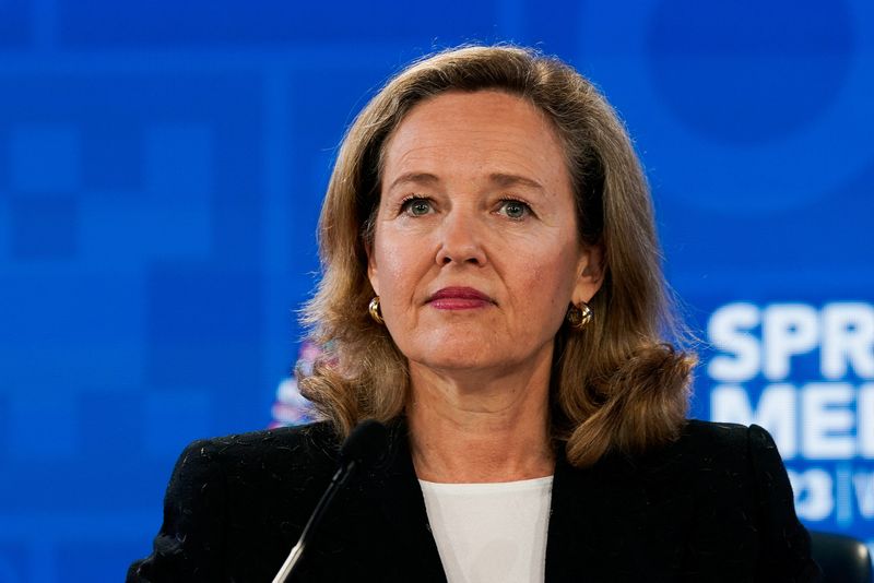 &copy; Reuters. FILE PHOTO-International Monetary and Financial Committee (IMFC) chair Nadia Calvino participates in a news conference during the 2023 Spring Meetings of the World Bank Group and the International Monetary Fund in Washington, U.S., April 14, 2023. REUTERS