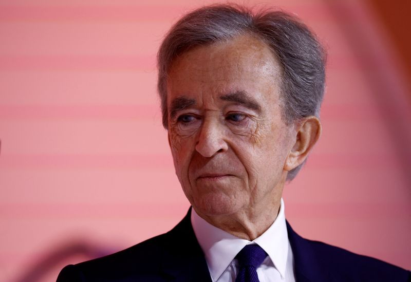 &copy; Reuters. FILE PHOTO: Bernard Arnault, Chairman and Chief Executive Officer of LVMH Moet Hennessy Louis Vuitton, attends the LVMH innovation award event at the Viva Technology conference dedicated to innovation and startups at Porte de Versailles exhibition center 