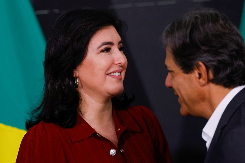 &copy; Reuters. Ministra do Planejamento e Orçamento, Simone Tebet, em Brasília
5/6/2023 REUTERS/Adriano Machado