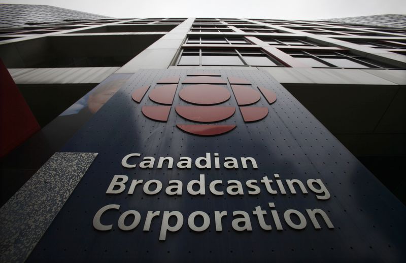 &copy; Reuters. FILE PHOTO: A sign is seen at the Canadian Broadcasting Corporation building in Toronto, March 25, 2009. REUTERS/Mark Blinch/File Photo