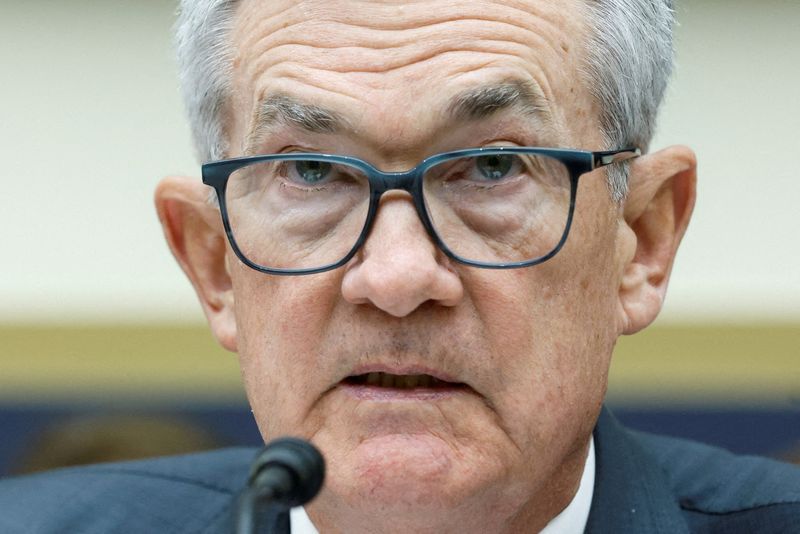 &copy; Reuters. FOTO DE ARCHIVO. El presidente de la Reserva Federal de Estados Unidos, Jerome Powell, testifica en el Capitolio, en Washington, EEUU. 21 de junio de 2023. REUTERS/Jonathan Ernst