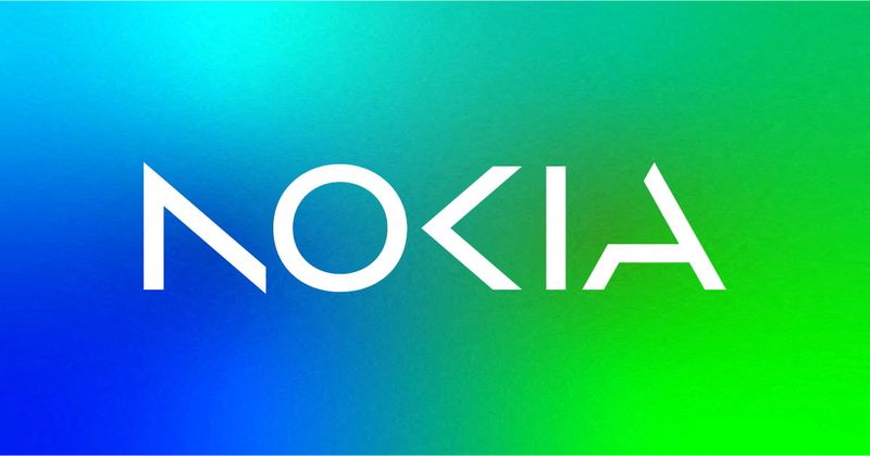 &copy; Reuters. FILE PHOTO: A mockup of the new Nokia logo is seen in this handout image released February 26, 2023. NOKIA/Handout via REUTERS/File Photo
