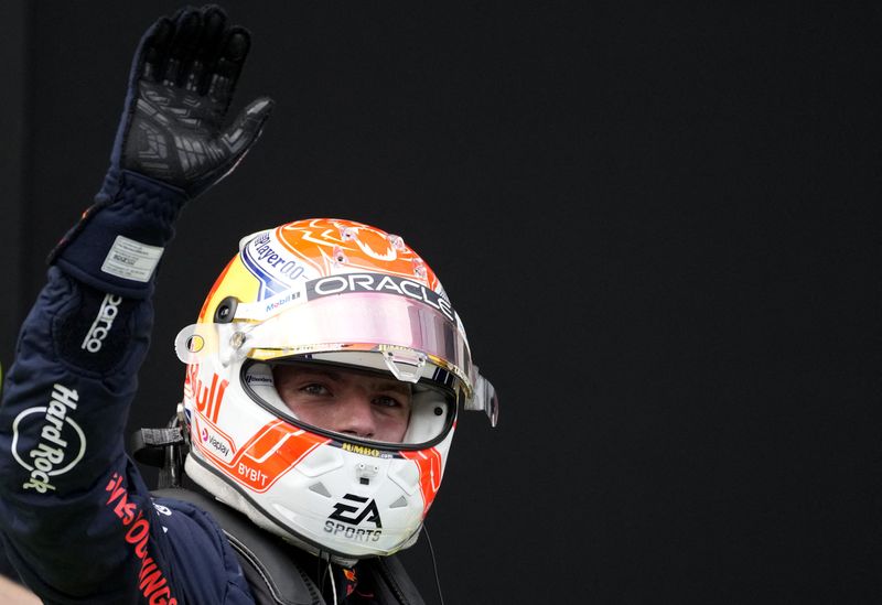 © Reuters. ماكس فرستابن سائق رد بول ومتصدر بطولة العالم فورمولا 1 للسيارات في جائزة النمسا الكبرى يوم السبت. تصوير: برناديت سابو - رويترز 