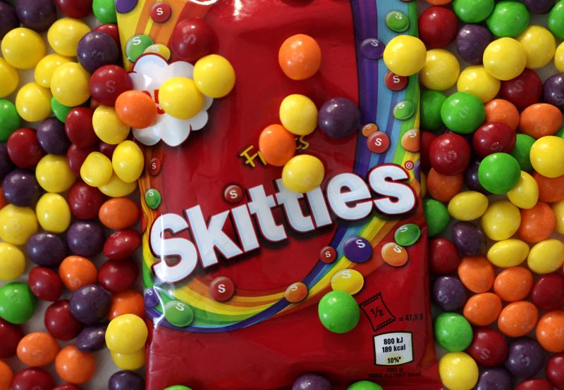 &copy; Reuters. FILE PHOTO: Skittles candy pack is seen in this illustration taken July 17, 2022. REUTERS/Dado Ruvic/Illustration/File Photo