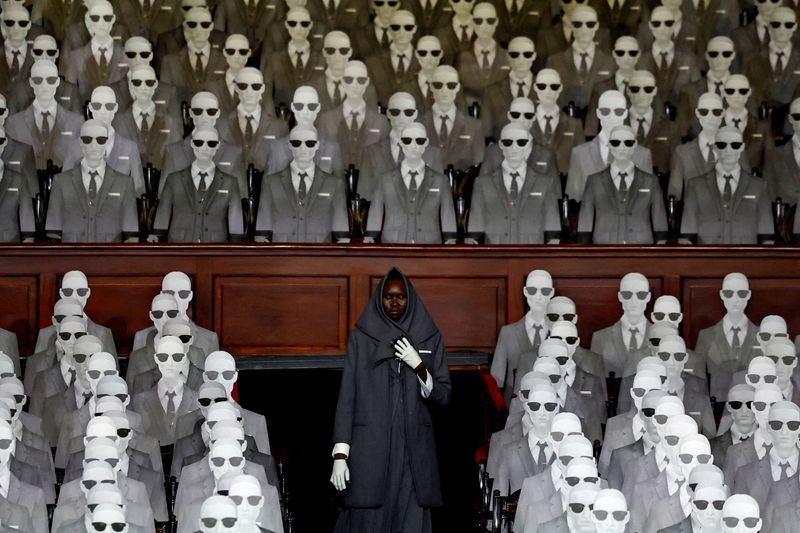 &copy; Reuters. Desfile do estilista Thom Browne em Paris
03/07/2023
REUTERS/Sarah Meyssonnier