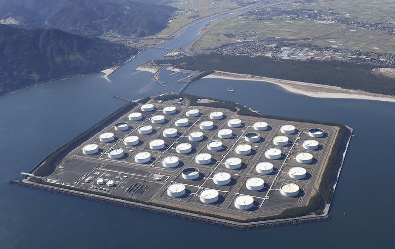 &copy; Reuters. Vista aérea mostra base nacional de armazenamento de petróleo de Shibushi, em Kagoshima, Japão
18/01/2019
Kyodo/via REUTERS