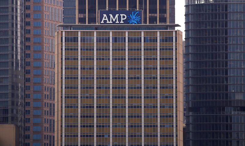 &copy; Reuters. FILE PHOTO: The head office building of AMP Ltd, Australia's biggest retail wealth manager, is seen in central Sydney, Australia, October 28, 2016. REUTERS/David Gray/File Photo
