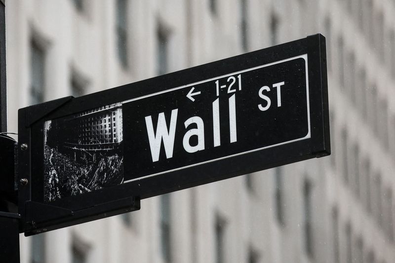 &copy; Reuters. FILE PHOTO: A Wall St. sign is seen in New York City, U.S., March 13, 2023.  REUTERS/Brendan McDermid