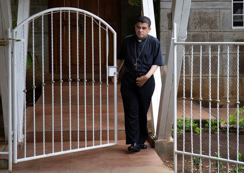 &copy; Reuters. Rolando Álvarez em Igreja Católica de Manágua, na Nicarágua
20/5/2022 REUTERS/Maynor Valenzuela