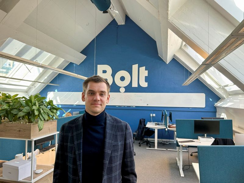 &copy; Reuters. FILE PHOTO: Bolt CEO Markus Villig attends an interview at the company's offices in Stockholm, Sweden, May 8, 2023. REUTERS/Supantha Mukherjee/File Photo