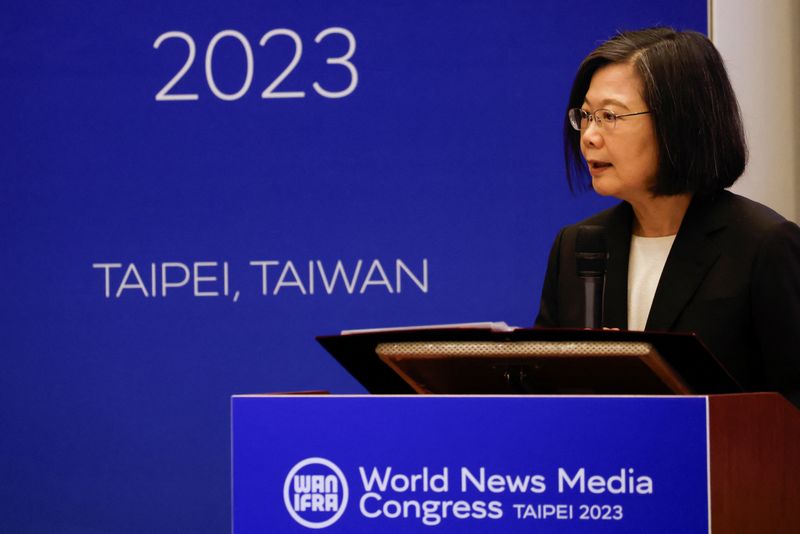 &copy; Reuters. Presidente de Taiwan, Tsai Ing-wen
28/06/2023
REUTERS/Carlos Garcia Rawlins