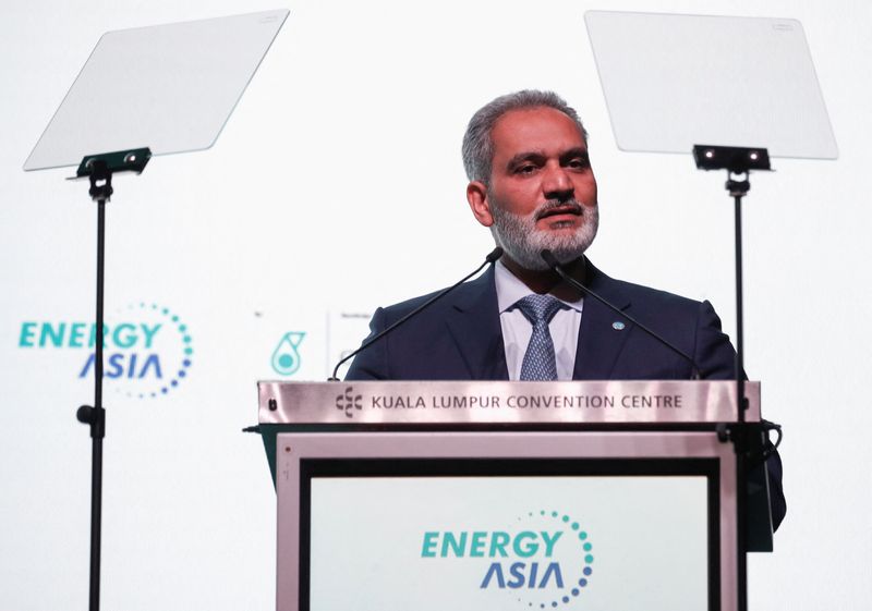 &copy; Reuters. FILE PHOTO: Secretary General of Organization of the Petroleum Exporting Countries (OPEC) Haitham Al Ghais speaks during the Energy Asia conference in Kuala Lumpur, Malaysia June 26, 2023. REUTERS/Hasnoor Hussain