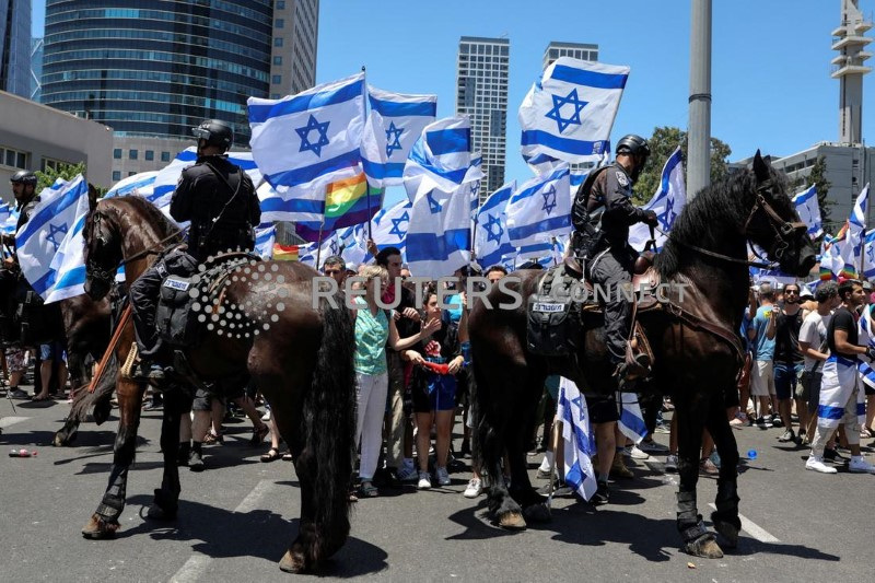 &copy; Reuters. Protesto em Tel Aviv
 11/7/2023   REUTERS/Nir Elias
