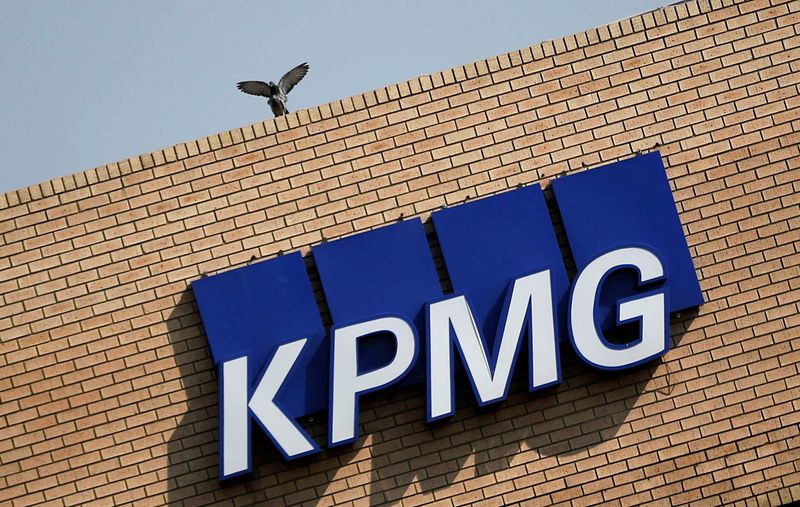 &copy; Reuters. FILE PHOTO: The KPMG logo is seen at the company's head offices in Parktown, Johannesburg, South Africa, September 15, 2017. REUTERS/Siphiwe Sibeko/File Photo