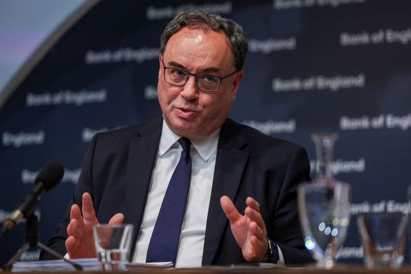 &copy; Reuters. FILE PHOTO: The Governor of the Bank of England, Andrew Bailey, attends a press conference in London, Britain, May 11, 2023. REUTERS/Henry Nicholls/Pool/File Photo