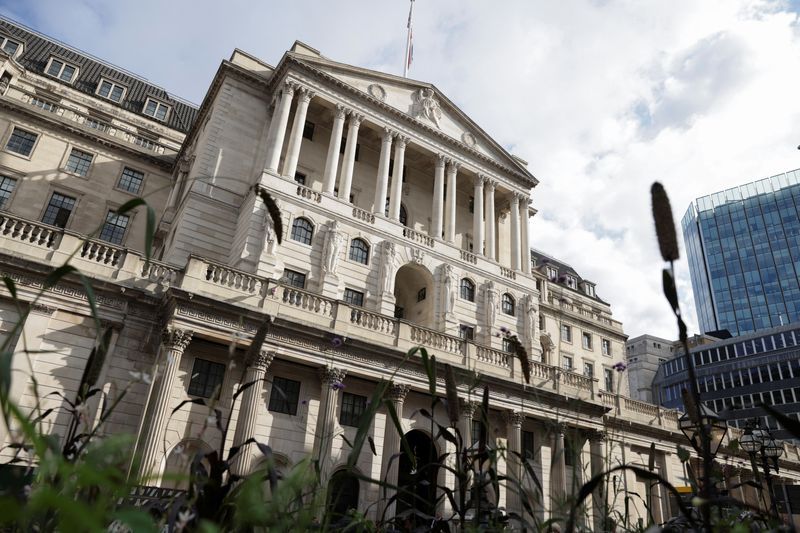 &copy; Reuters. Vue de la Banque d'Angleterre à Londres, Grande-Bretagne. /Photo prise le 12 juillet 2023/REUTERS/Anna Gordon