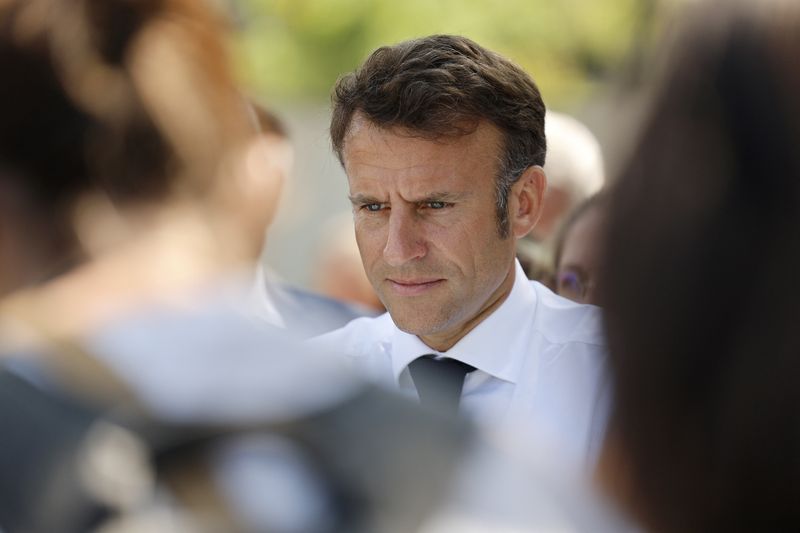 &copy; Reuters. Le président français Emmanuel Macron. /Photo prise le 27 juin 2023/REUTERS/Guillaume Horcajuelo
